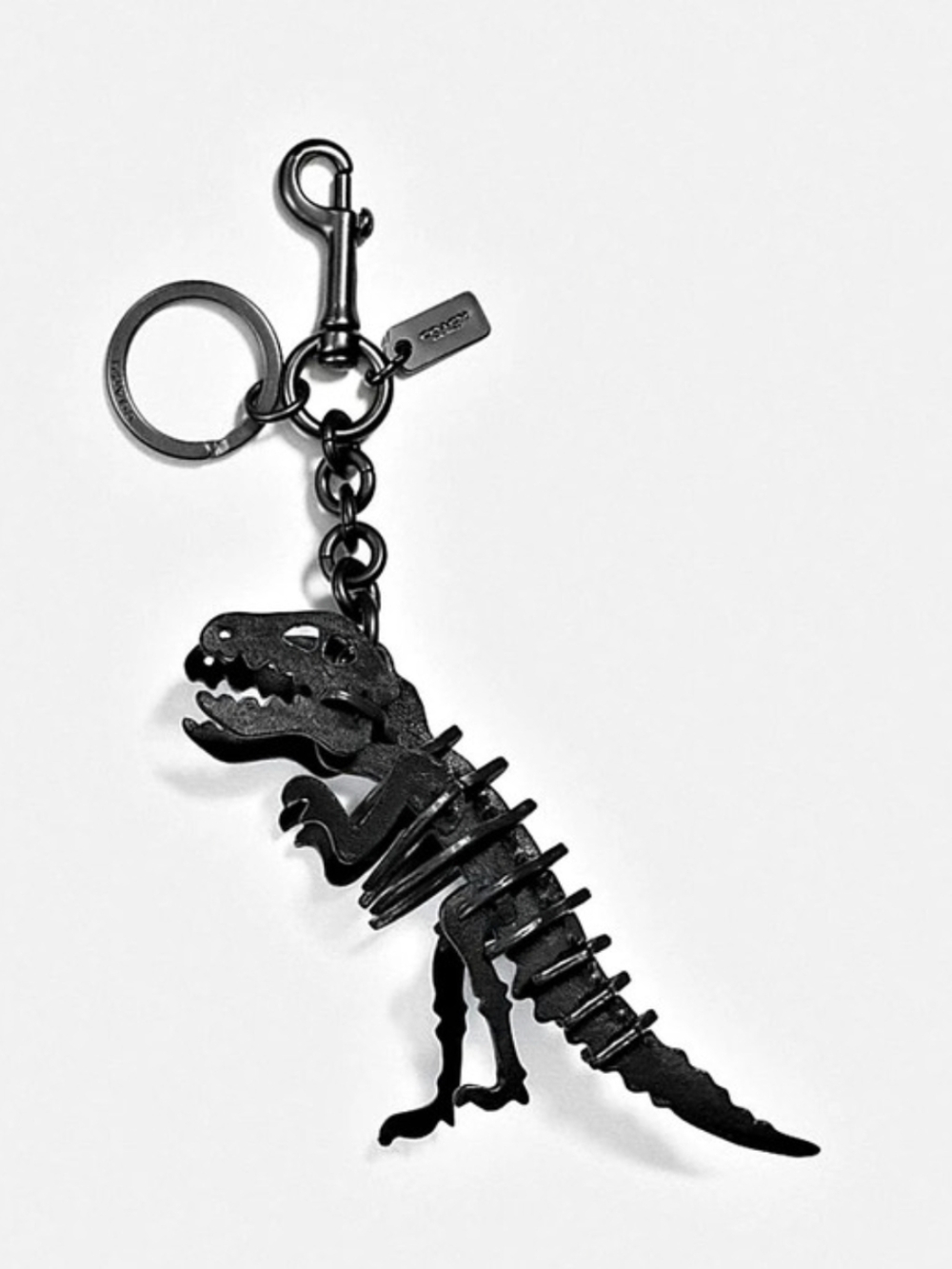 Coach Rexy Skeleton Bag Charm Black